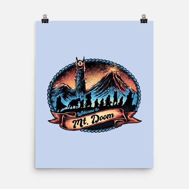 Welcome To Mt Doom-None-Matte-Poster-glitchygorilla