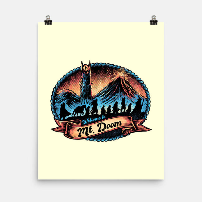 Welcome To Mt Doom-None-Matte-Poster-glitchygorilla