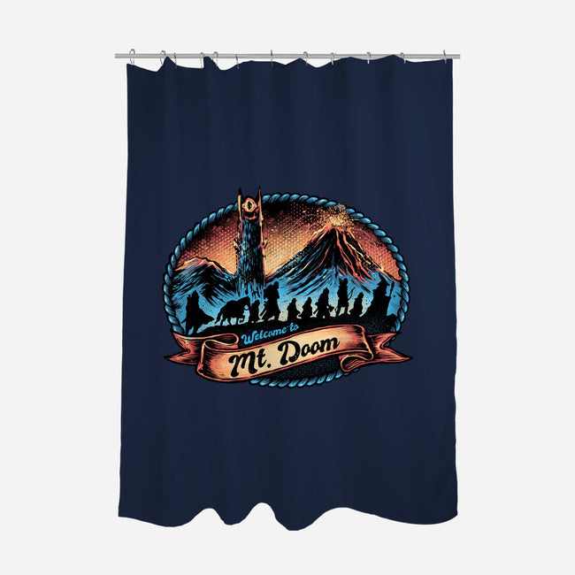 Welcome To Mt Doom-None-Polyester-Shower Curtain-glitchygorilla
