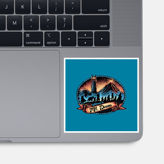 Welcome To Mt Doom-None-Glossy-Sticker-glitchygorilla