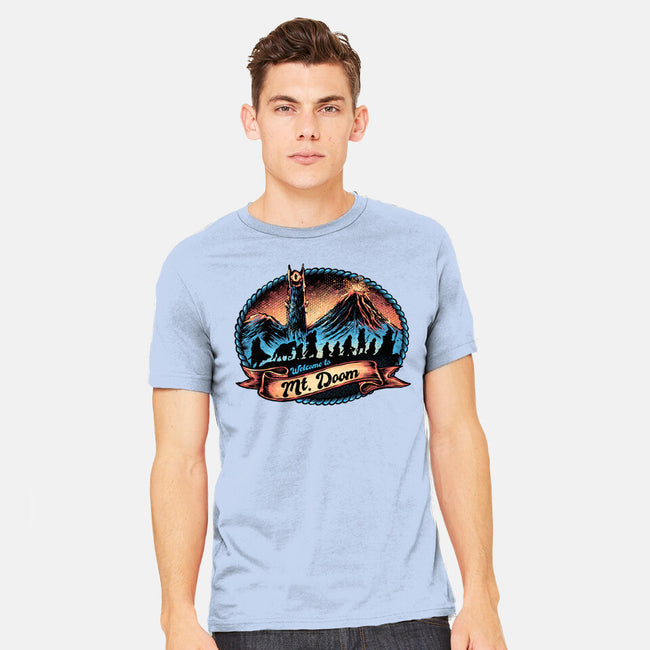 Welcome To Mt Doom-Mens-Heavyweight-Tee-glitchygorilla