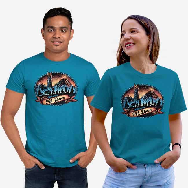 Welcome To Mt Doom-Unisex-Basic-Tee-glitchygorilla
