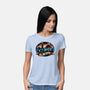 Welcome To Mt Doom-Womens-Basic-Tee-glitchygorilla