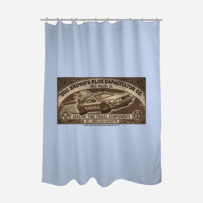 Flux Capacitator Co-None-Polyester-Shower Curtain-JCMaziu