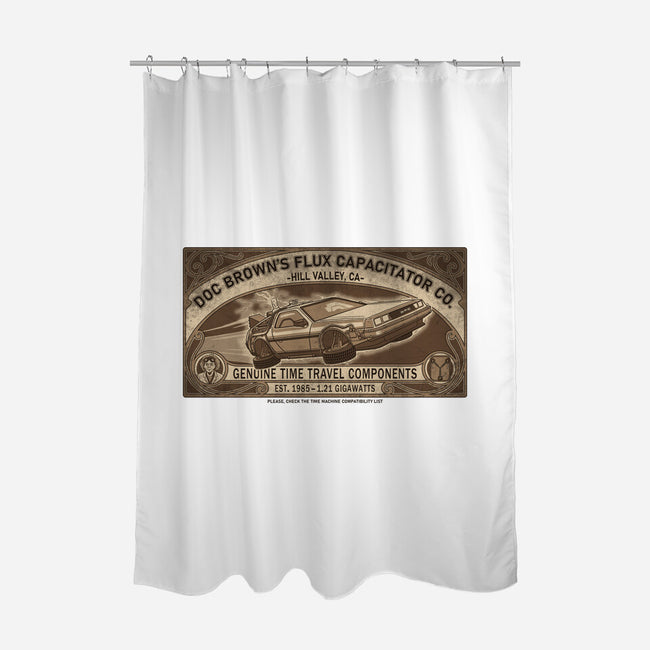 Flux Capacitator Co-None-Polyester-Shower Curtain-JCMaziu