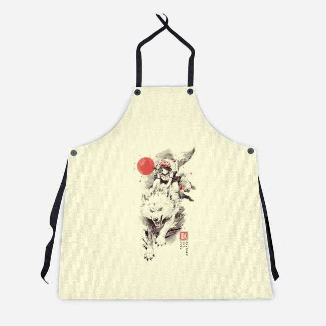 The Heart Still Runs-Unisex-Kitchen-Apron-eduely