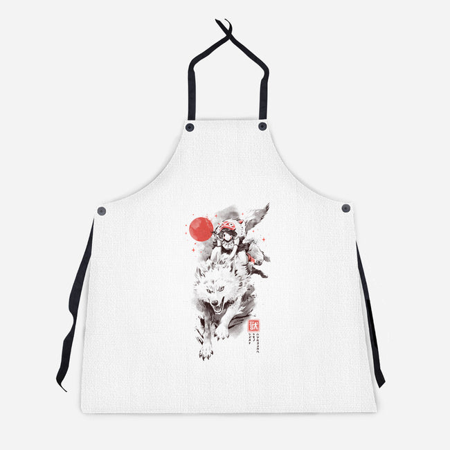 The Heart Still Runs-Unisex-Kitchen-Apron-eduely