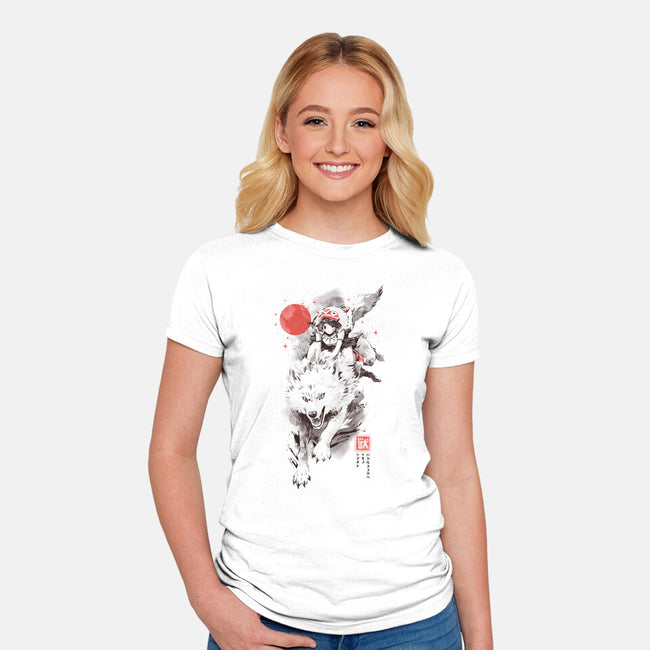The Heart Still Runs-Womens-Fitted-Tee-eduely