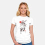 The Heart Still Runs-Womens-Fitted-Tee-eduely