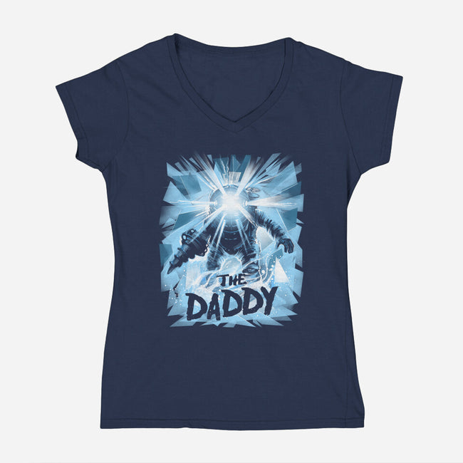 The Daddy-Womens-V-Neck-Tee-zascanauta