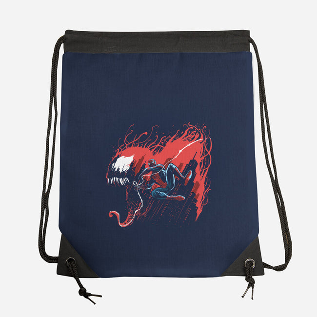 Symbiote Hunt-None-Drawstring-Bag-zascanauta