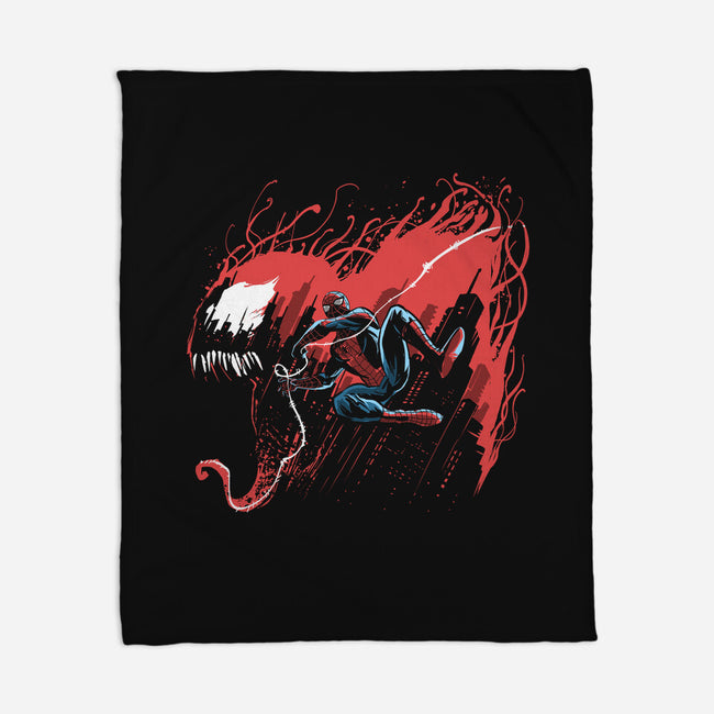 Symbiote Hunt-None-Fleece-Blanket-zascanauta
