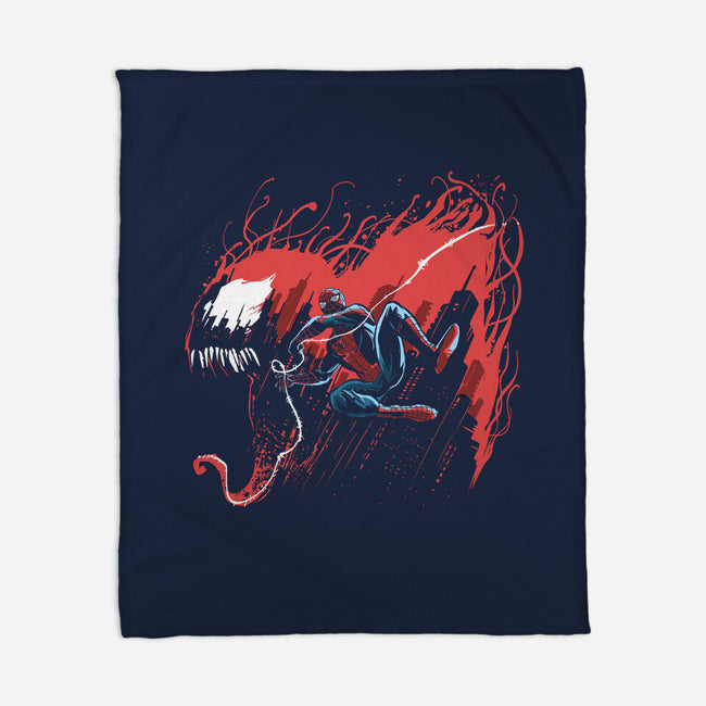 Symbiote Hunt-None-Fleece-Blanket-zascanauta