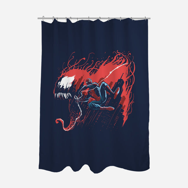 Symbiote Hunt-None-Polyester-Shower Curtain-zascanauta