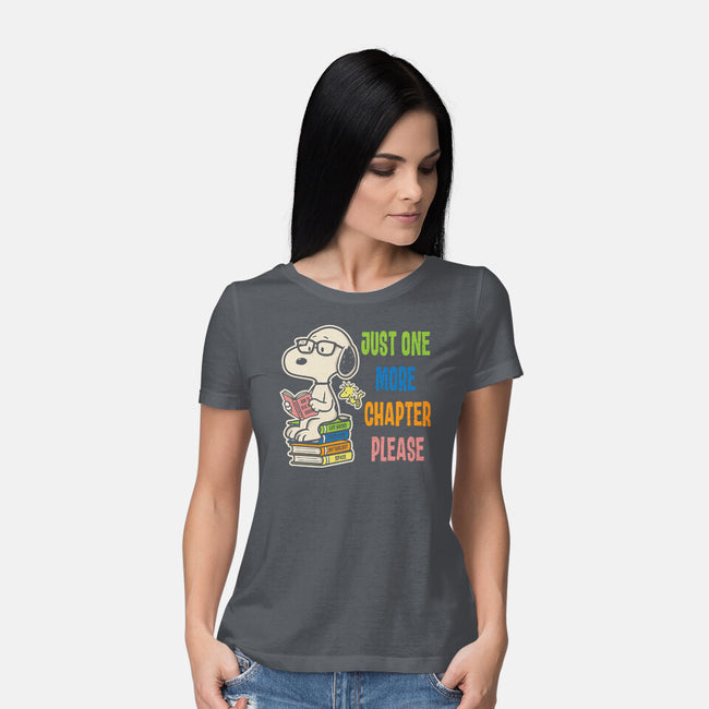 Just One More Chapter Please-Womens-Basic-Tee-turborat14