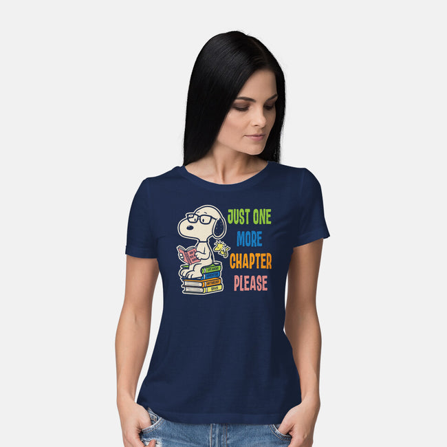 Just One More Chapter Please-Womens-Basic-Tee-turborat14