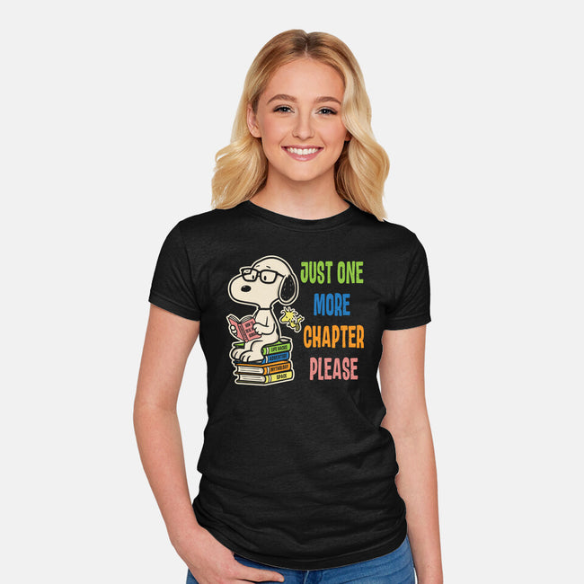 Just One More Chapter Please-Womens-Fitted-Tee-turborat14
