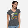 Just One More Chapter Please-Womens-V-Neck-Tee-turborat14