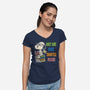 Just One More Chapter Please-Womens-V-Neck-Tee-turborat14