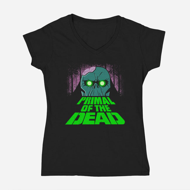 Primal Of The Dead-Womens-V-Neck-Tee-Getsousa!