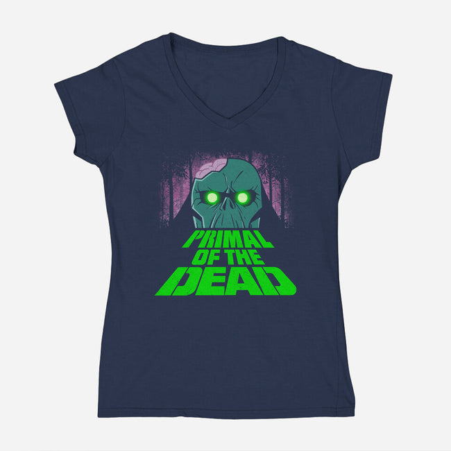Primal Of The Dead-Womens-V-Neck-Tee-Getsousa!