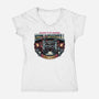 The Legendary Castle-Womens-V-Neck-Tee-glitchygorilla