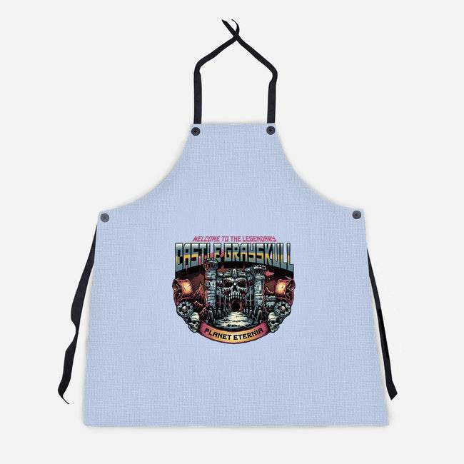The Legendary Castle-Unisex-Kitchen-Apron-glitchygorilla