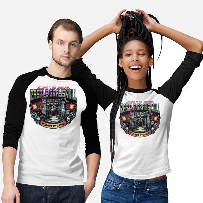 The Legendary Castle-Unisex-Baseball-Tee-glitchygorilla