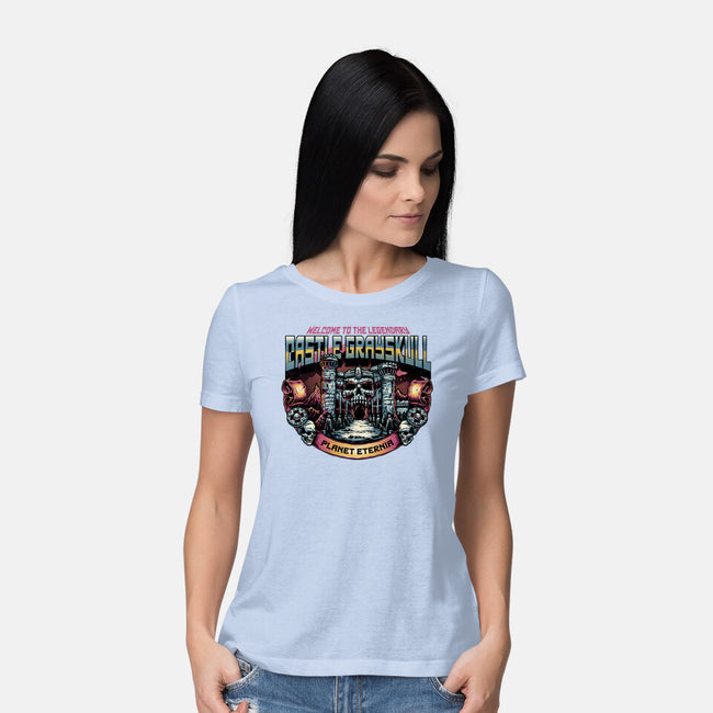 The Legendary Castle-Womens-Basic-Tee-glitchygorilla