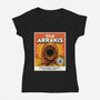Come For The Spice-Womens-V-Neck-Tee-Popnotic
