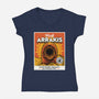 Come For The Spice-Womens-V-Neck-Tee-Popnotic