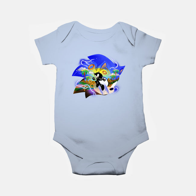 Faster Than Light Sonic-Baby-Basic-Onesie-hypertwenty