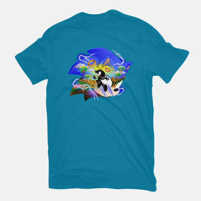 Faster Than Light Sonic-Womens-Basic-Tee-hypertwenty