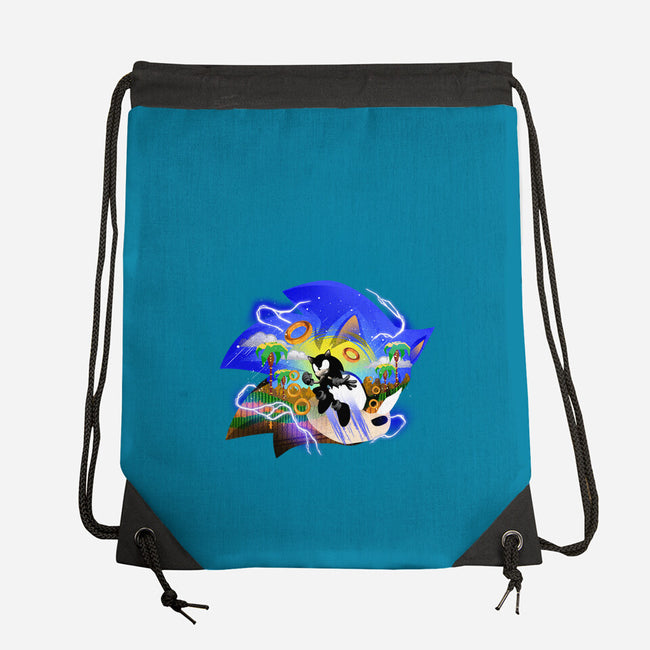 Faster Than Light Sonic-None-Drawstring-Bag-hypertwenty