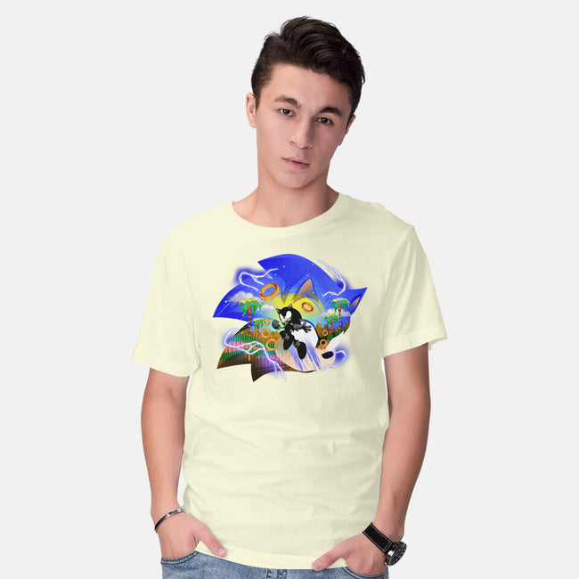 Faster Than Light Sonic-Mens-Basic-Tee-hypertwenty
