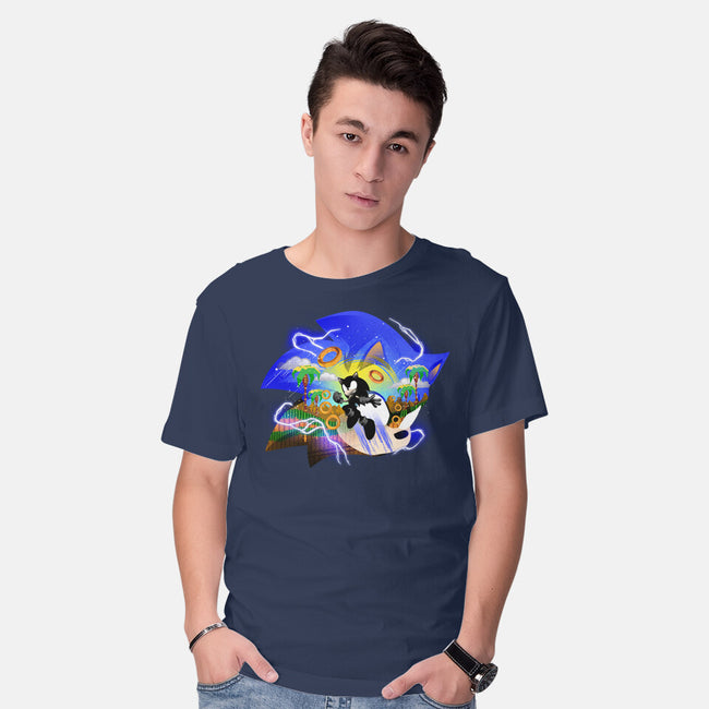 Faster Than Light Sonic-Mens-Basic-Tee-hypertwenty