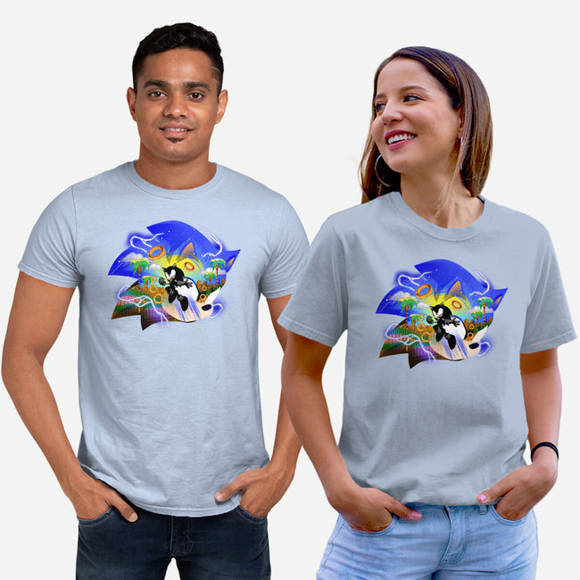 Faster Than Light Sonic-Unisex-Basic-Tee-hypertwenty