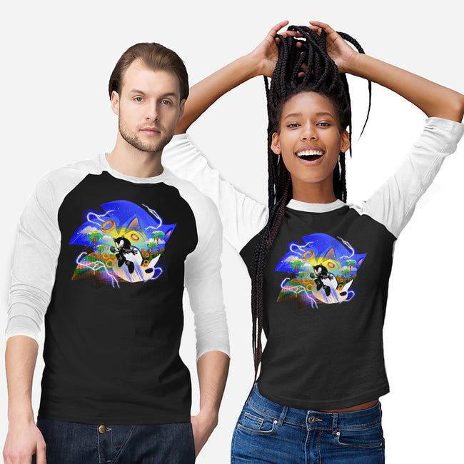 Faster Than Light Sonic-Unisex-Baseball-Tee-hypertwenty