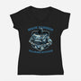 Space Rangers Training Division-Womens-V-Neck-Tee-glitchygorilla