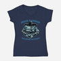 Space Rangers Training Division-Womens-V-Neck-Tee-glitchygorilla