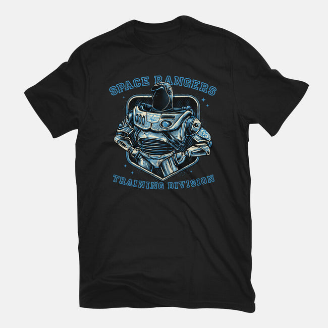 Space Rangers Training Division-Womens-Fitted-Tee-glitchygorilla