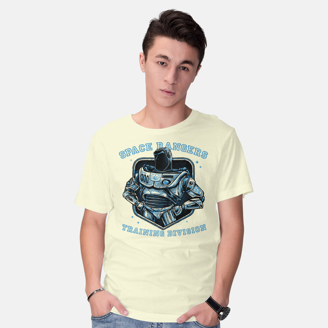 Space Rangers Training Division-Mens-Basic-Tee-glitchygorilla