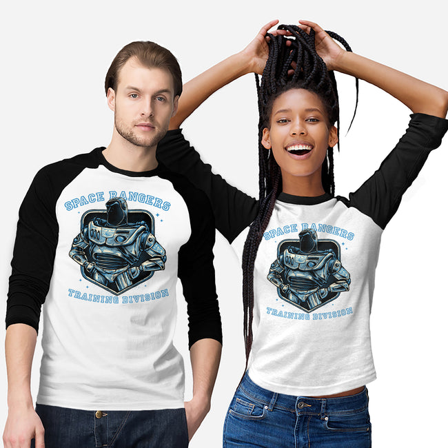 Space Rangers Training Division-Unisex-Baseball-Tee-glitchygorilla