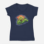 Sponge Rider-Womens-V-Neck-Tee-nickzzarto