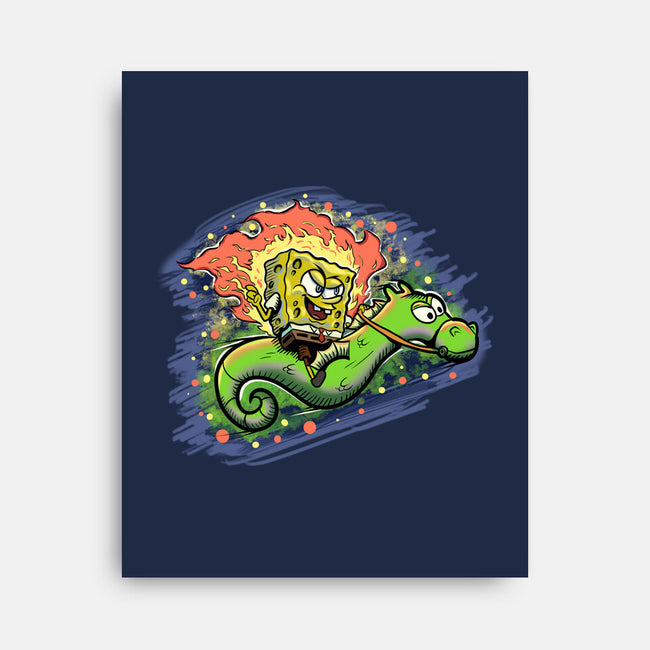 Sponge Rider-None-Stretched-Canvas-nickzzarto