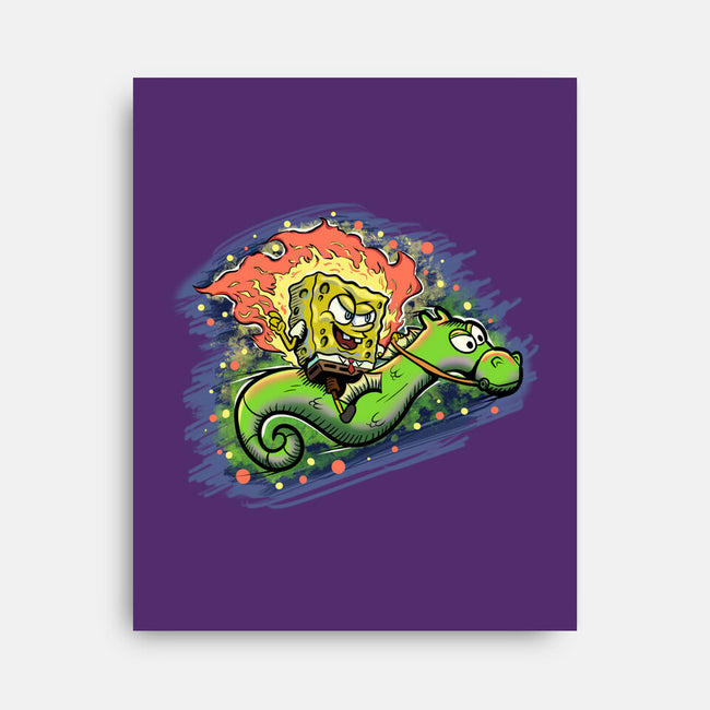 Sponge Rider-None-Stretched-Canvas-nickzzarto