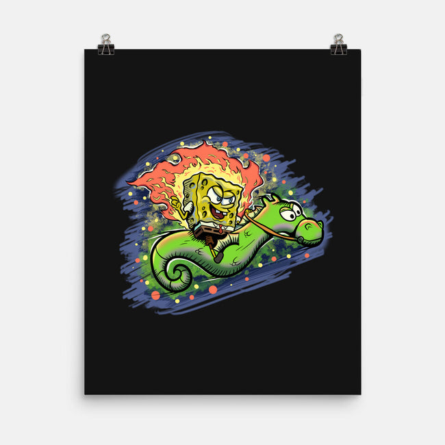 Sponge Rider-None-Matte-Poster-nickzzarto