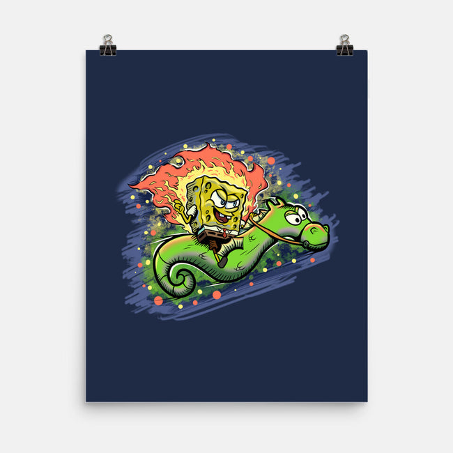 Sponge Rider-None-Matte-Poster-nickzzarto