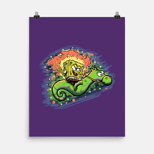 Sponge Rider-None-Matte-Poster-nickzzarto