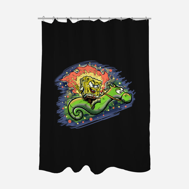 Sponge Rider-None-Polyester-Shower Curtain-nickzzarto